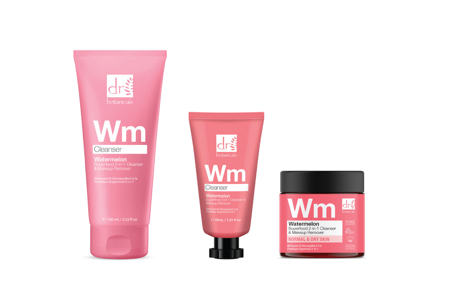 Watermelon Superfood 2-in-1 Cleanser & Makeup Remover Trio