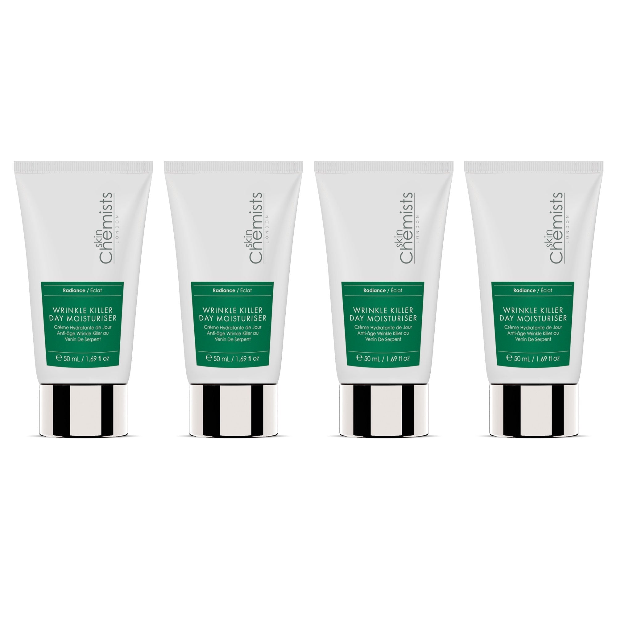 skinChemists Anti-Ageing Wrinkle Killer Day Moisturiser 50ml Shorted Date Pack of 4 - skinChemists