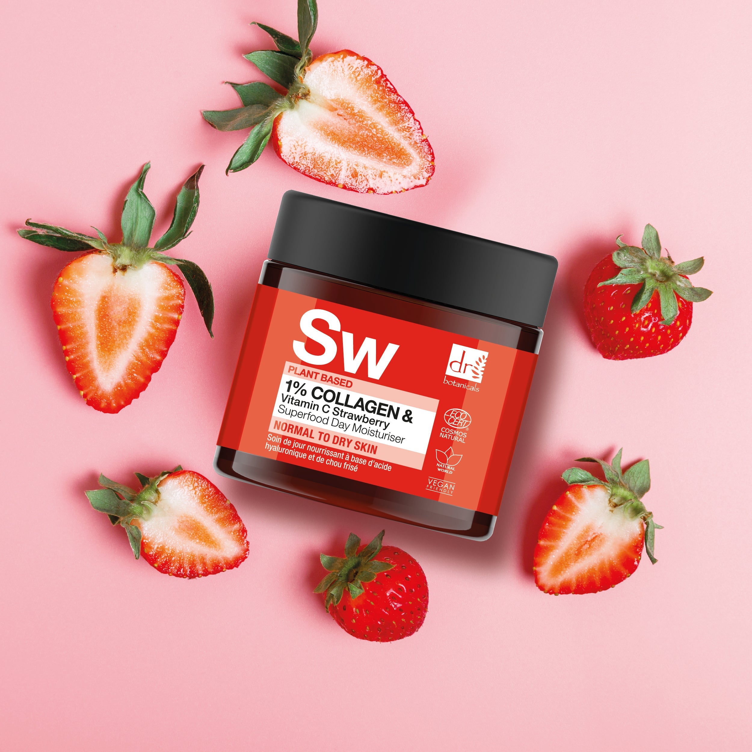 Plant-based Collagen & Vitamin C Strawberry Superfood Day Moisturiser