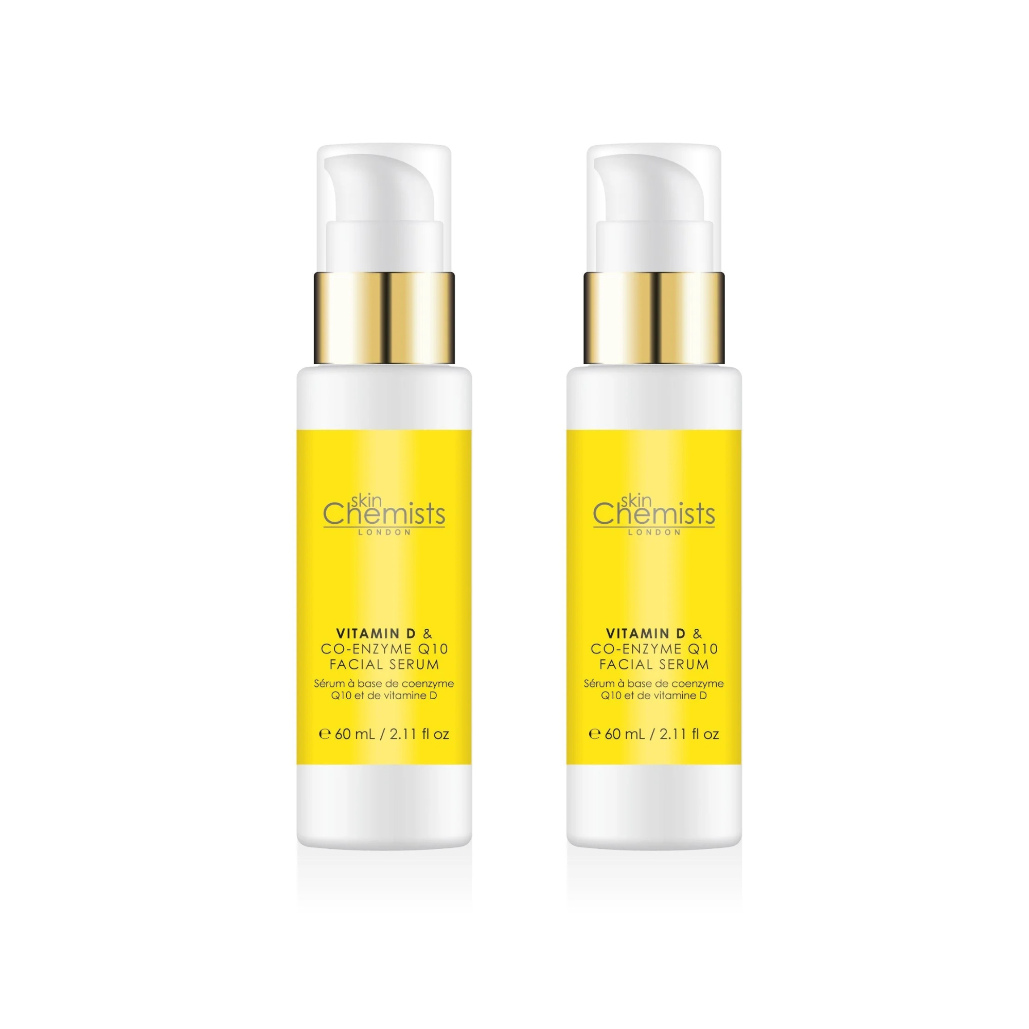 skinChemists Vitamin D Co-Enzyme Q10 & Vitamin D Serum 50ml Twin Value Savings Pack - skinChemists