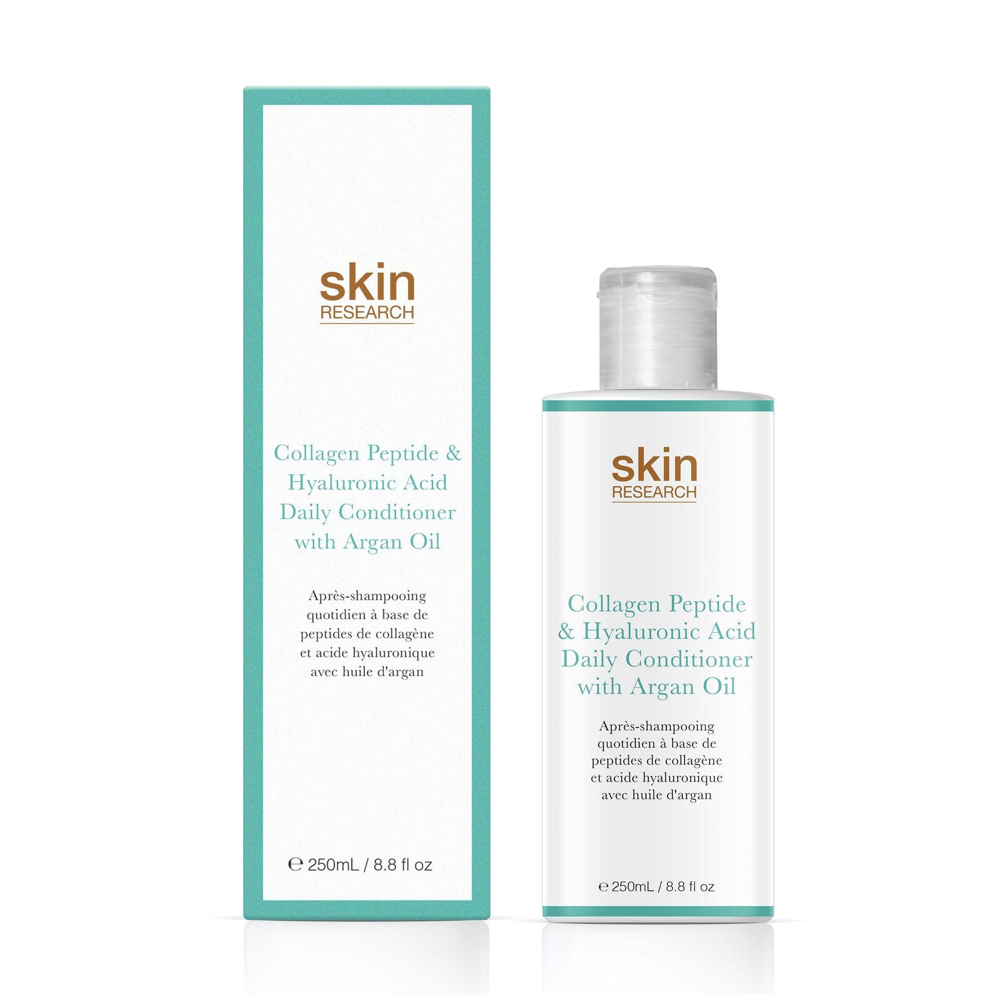 Skin Research Collagen Peptide & Hyaluronic Acid Daily Conditioner with Argan Oil 250ml Twin Value Savings Pack - skinChemists