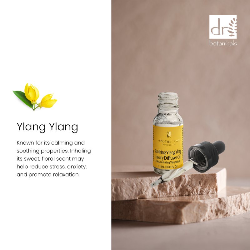 Dr Botanicals Soothing Ylang Ylang Luxury Diffuser Oil 10ml Twin Value Savings Pack