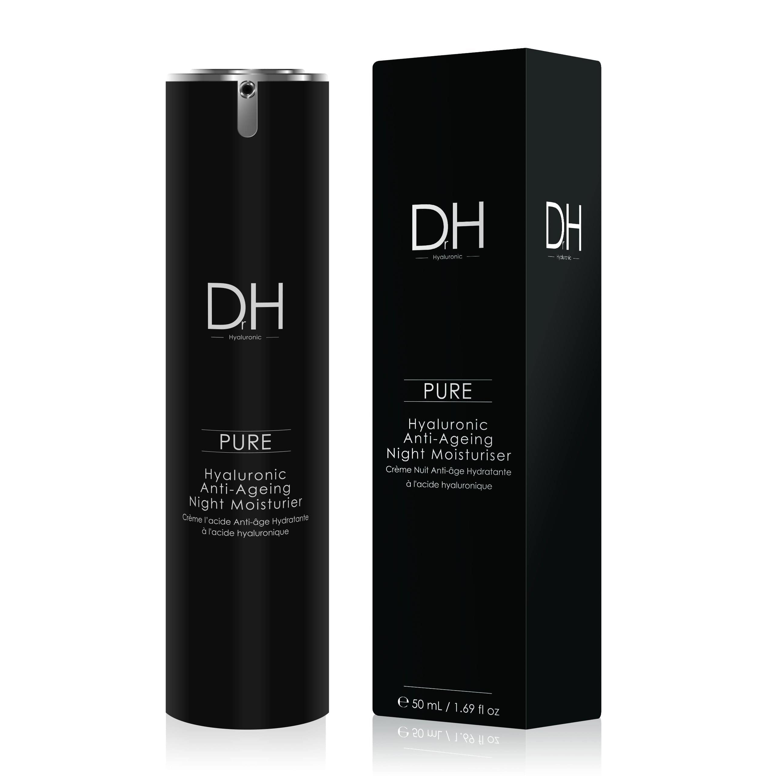 Dr H Hyaluronic Acid Anti-Ageing Night Moisturiser 50ml - skinChemists