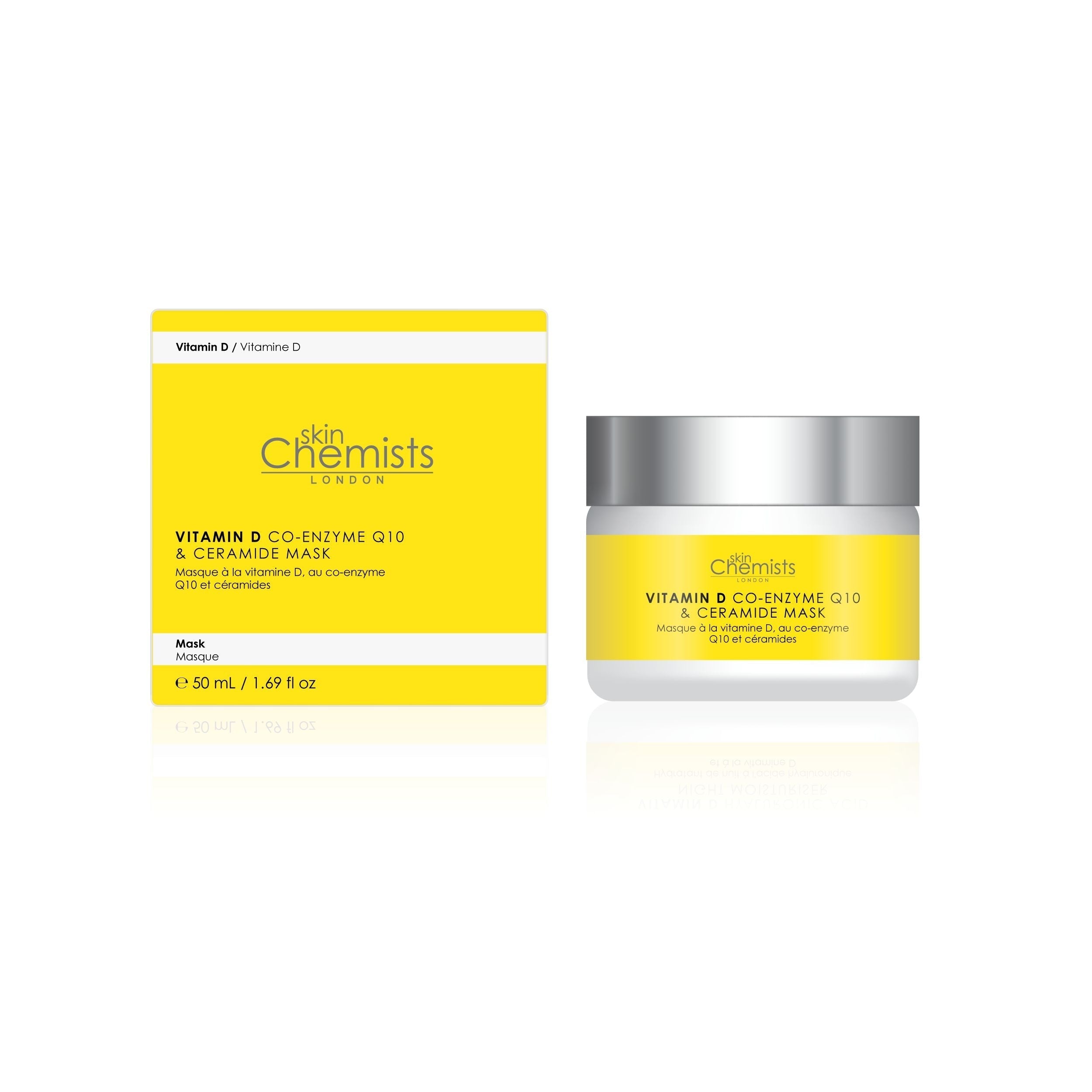 skinChemists Vitamin D Co-Enzyme Q10 & Ceramide Mask 50ml Twin Value Savings Pack - skinChemists