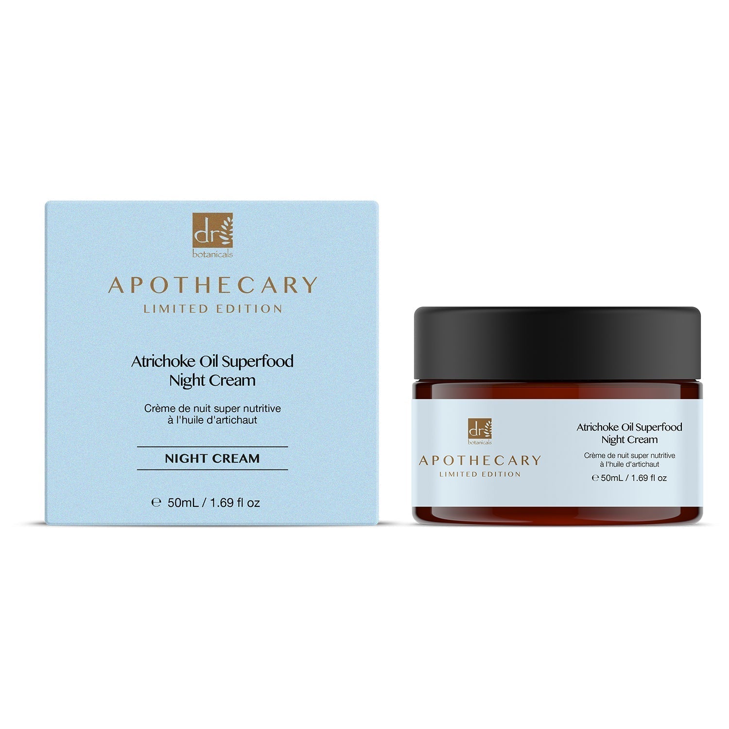 Dr Botanicals Artichoke Oil Superfood Night Cream 50ml Twin Value Savings Pack