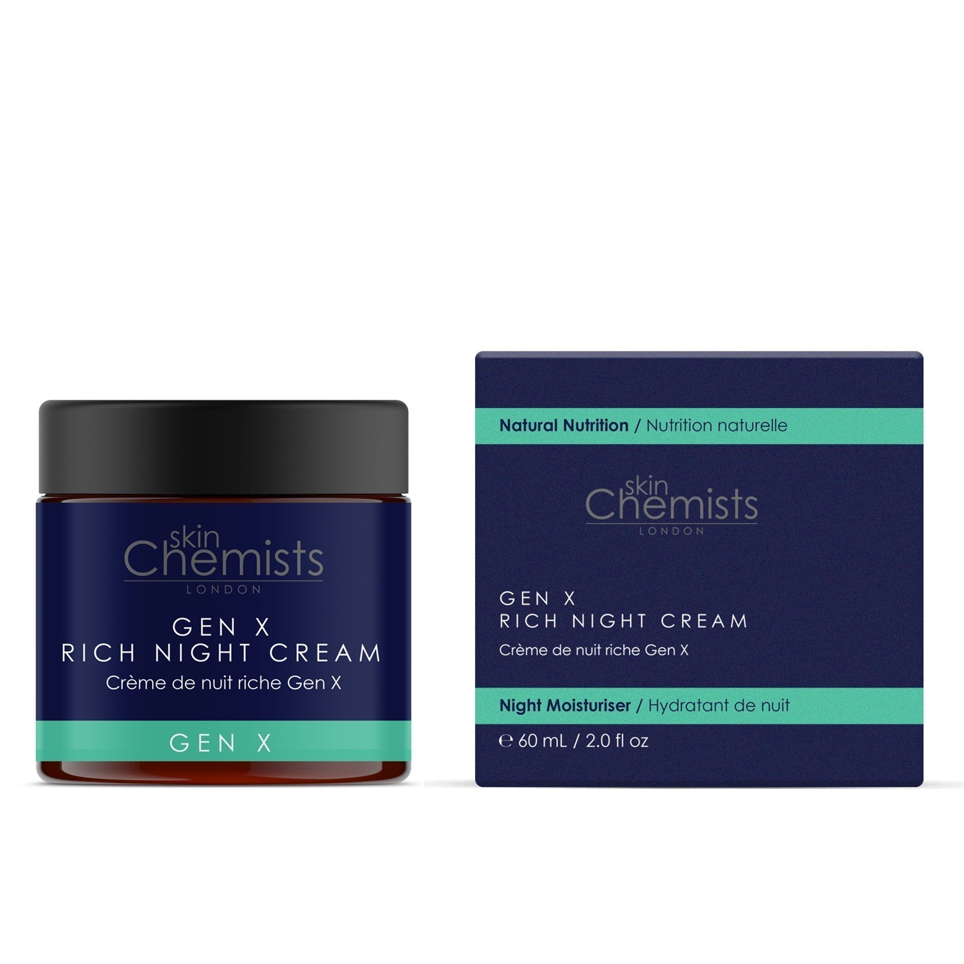 skinChemists Gen X Rich Night Cream 60ml Twin Value Savings Pack - skinChemists