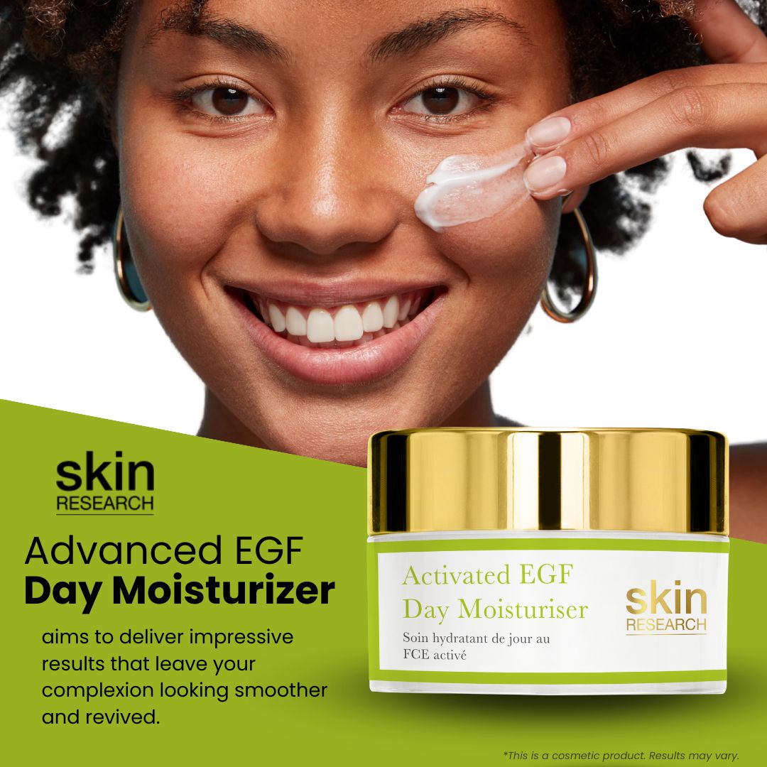 Skin Research Activated EGF Day Moisturiser 50ml Twin Value Savings Pack - skinChemists