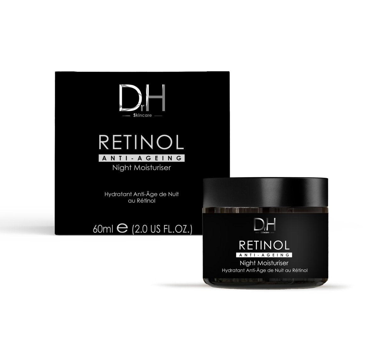 Retinol Anti-Ageing Night Moisturiser 60ml + Anti-Aging Retinol Facial Serum 30ml - skinChemists