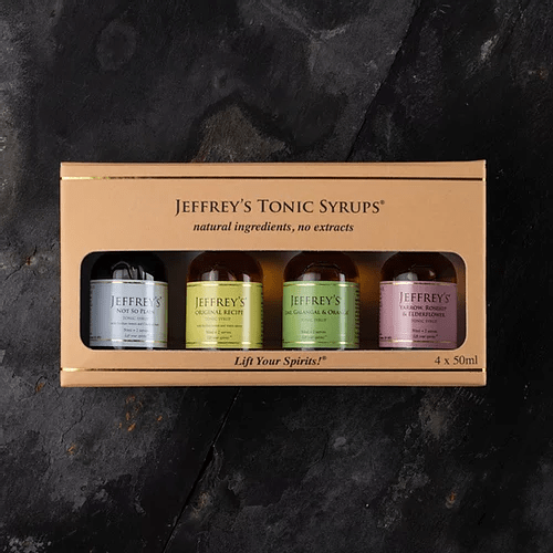 Jeffrey's Tonic Syrups Gift box of Samples - skinChemists