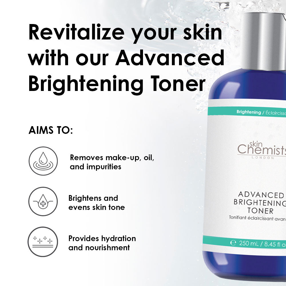 skinChemists Advanced Brightening Toner 250ml Twin Value Savings Pack - skinChemists